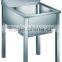 Free-standing Commercial Stainless Steel Food Service Sink For Restaurant GR-302E