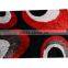 3d design plain 100% silk carpets 3d shaggy anti slip carpet backing