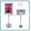 telescopic snap frame stand showcard stands