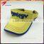 Custom design 100% cotton sun hats sports visor with 3D embroidery