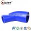 reinforced 38mm to 32mm blue automotive 45 degree silicone reducer elbow hose hookah