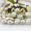 Freshwater cultured pearl necklace 15mm AA baroque irregular shaped pearl necklace