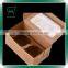 custom food grade kraft paper 2pcs take away cake box