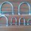 U bolt clamp with washer hardware