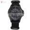 Mens Shark Army Black Nylon Analog Quartz Sport Watch