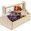 natural tall wooden wine trug with sloping sides