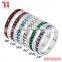 6 pieces Birthstone set crystal stainless stell bracelet with rings