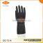 black industrial rubber latex work gloves with CE ISO approved