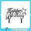 Birthday Silhouette With Heart Acrylic Cake toppers for Kids