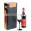 Chinese Factories Wholesale Custom PU Leather Single Bottled Wine Box, Black Beautiful Gift Box