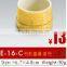 E-18C yellow plastic round cylinder bamboo food container