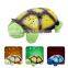 new products 2016 soothing nightlight baby sleeping plush light toy battery operated plush turtle with 4 Light Music Turtle Lamp