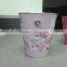 2015 new style special fancy handle bucket shape tin can for candy packaging, gift packaging