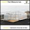 luxury glass wall roof full clear aluminum structure wedding party tent for events with lining decor