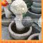 garden stone water fountain with mushroom
