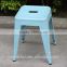 Iron metal stackable stool chair easy storage