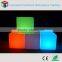 light up plastic LED cube chair /waterproof IP65 wireless16 color change led cube chair