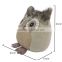 Store More Fashional Plush Cotton Owl Door Stopper with Sand Stuffed