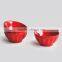 Stoneware Solid Color Ribbed Bowl,ceramic Glaze Promotional Bowl,bowl With Relief
