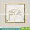 Framed Handmade Gold Leaf Buddha Wall Art For Home Decoration