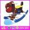 2015 Educational customized intelligence rocking horse,Fashion wooden toy rocking horse,Indoor spring rocking horse toy WJY-8107