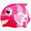 High quality fish shaped silicone swimming caps swimming hats for kids