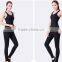 solid color nylon elastane yoga wear yoga suits yoga sets