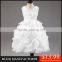 MGOO 2015 New Coming White Infant Dress For Girl Ball Gown Flowers Gorgeous Elegant Kids Dress MGT013-1