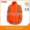 Windstopper Mens Orange Polar Fleece Jacket With Elastic Cuff