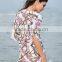 Women Cover up Cool Floral Pattern Summer Beach Dress Swimwear Smock Top SV002465