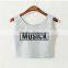 2015 New Arrival Design Your Own Numbers Sexy Young Lady Short camisoles