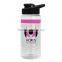 USA Made 20 oz. BPA-Free Tritan Stripe Water Bottle With Drink-Thru Lid - has snap lid, silicone grip and comes with your logo