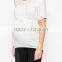 Elegant Semi-sheer Pleated Lace Detail Maternity Wear Wholesale Tank Top
