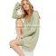 2017 OEM Women Seaside Style Vented Long Sleeve Blouse Dress