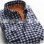 Latest shirt designs for men 2016 plaid flannel cotton windproof warm comfortable men's dress shirt