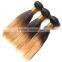 8A Grade Virgin Human Hair Bundles 1b/27 Ombre Peruvian Yaky Straight Hair