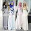 black check casual sunshine hemp muslim dress/ muslim islamic fashionable abaya kaftan dresses/fancy dl islamic muslim dress