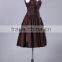 2017 simple style cap sleeves red prom gown ED134