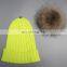 Custom crochet pom pom beanie hat winter pompon hats with top ball