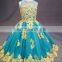 Little Queen Ball Gown Scoop Neckline Lace Colorful Choice Flower Girl Dress For 3-5 Year Old