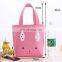Pink Canvas Drawstring Sandwich Bags for food
