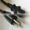 US power cord with Nema 5-15p plug UL file number E307811