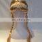 Carnival Oktoberfest Long Blonde Braids Synthetic Hair Wig