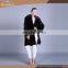 Fur Trim Long Women Winter Mink Fur Coat With Natural Color