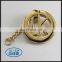 High quality gold color metal logo badge