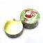 Christmas candy tin can wholesale, round metal chocolate tin can