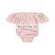Girl Off Shoulder Romper Toddler Girl Bodysuit Wholesale Baby Clothes