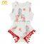 Cute Toddler Dreamcatcher Playsuit Cheap Infant One Piece Pom Pom Clothing Rompers