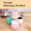 Wholesale New Design Portable Foldable Pet Feeder Outdoor Travel Pet Treat Bag