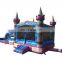 0.55mm PVC Material Inflatable Jumping House Bouncy Castle With Two Lane Slide Inflatable Bouncer Combo